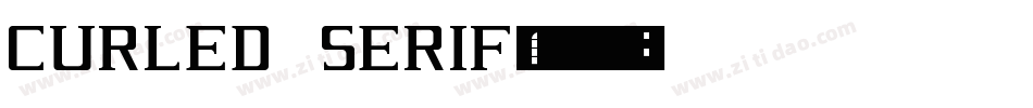 Curled Serif字体转换